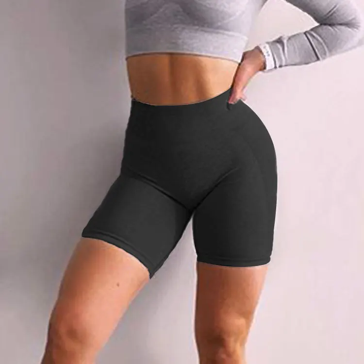 Hot Selling Women Active Wear High Waisted Yoga Shorts Running Shorts Womens Girls Wearing Yoga Pants Seamless Sports Shorts