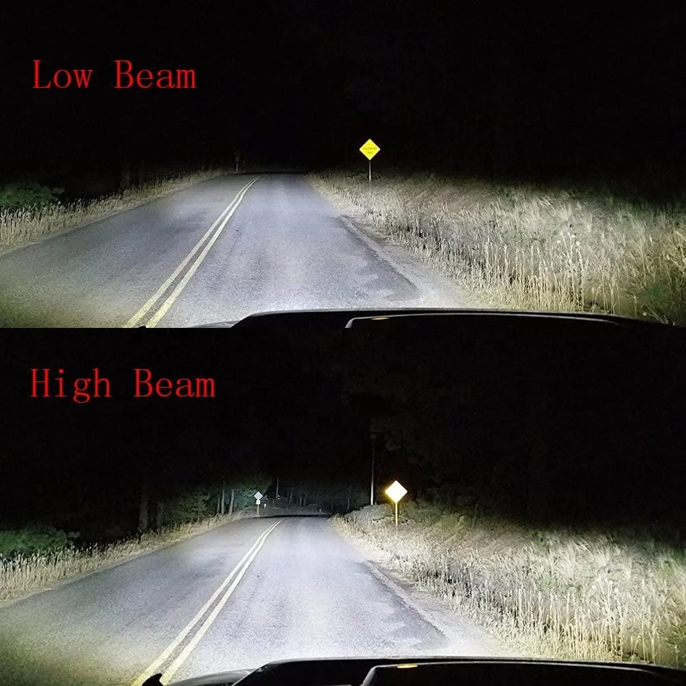 5x7 Inch High Low Beam Led Headlights H6054 with Angel Eyes DRL Car 7x6 Led Headlight Compatible with Wrangler YJ XJ