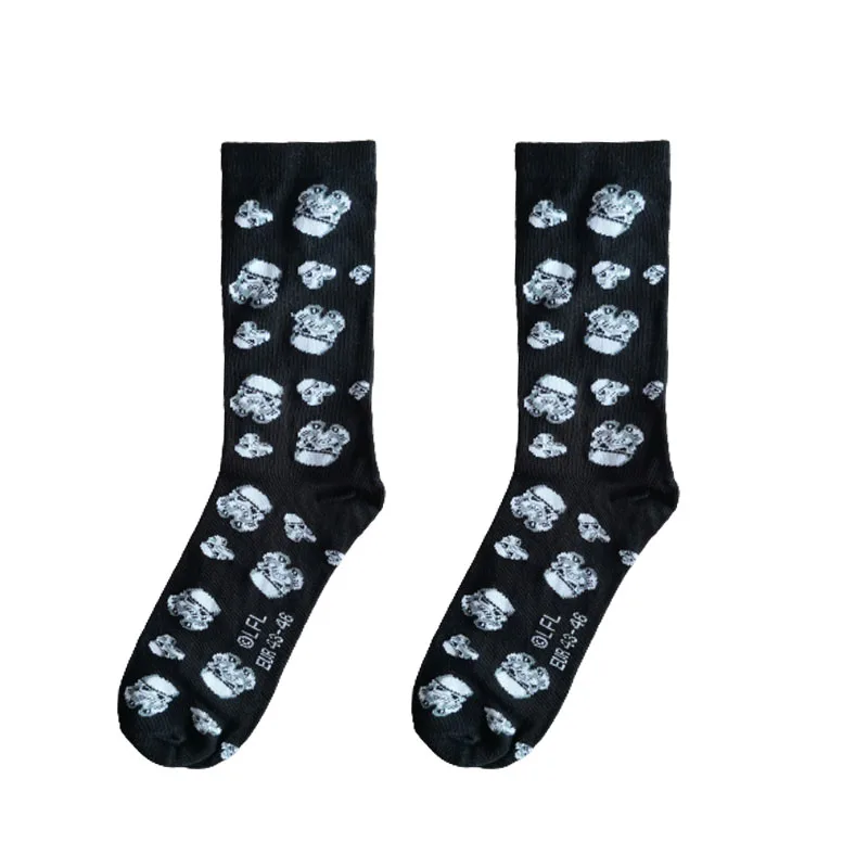 Custom Design Embroidered Logo Knit Warm Socks Men Socks Custom Logo