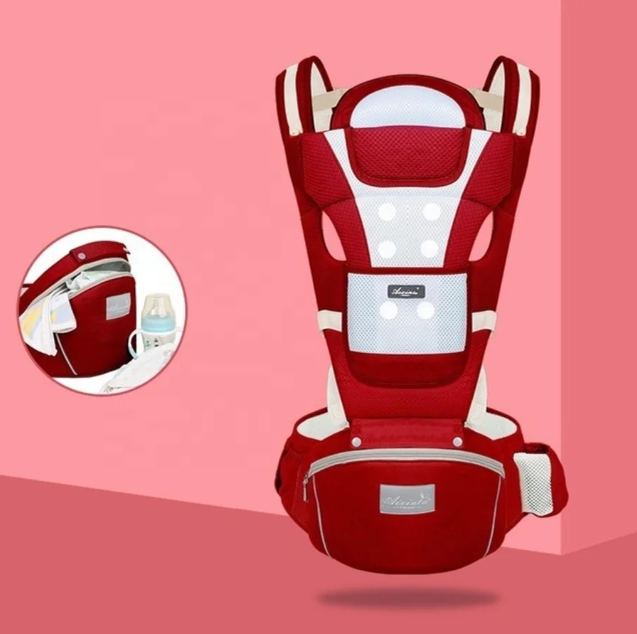 
2019 Amazon Breathable high quality hip seat pure cotton baby wrap carrier 