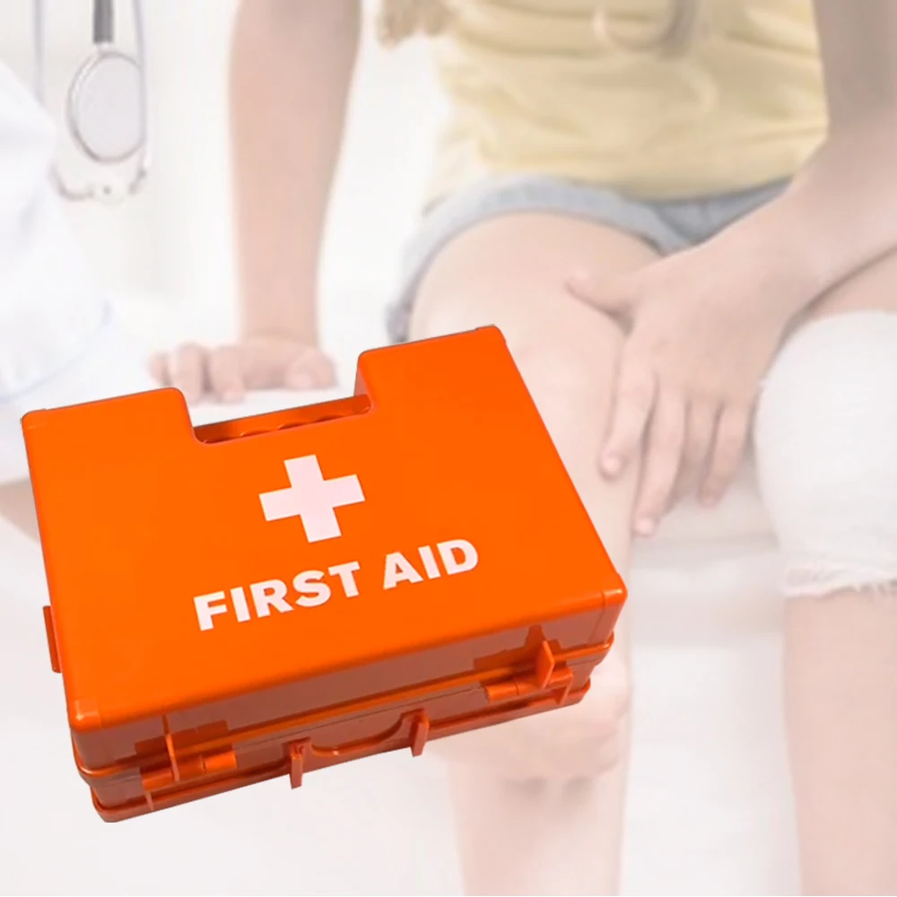 Portable First Aid Kit in First-aid Devices Medical Promotional Custom Logo Printed First Aid Plastic Empty Box