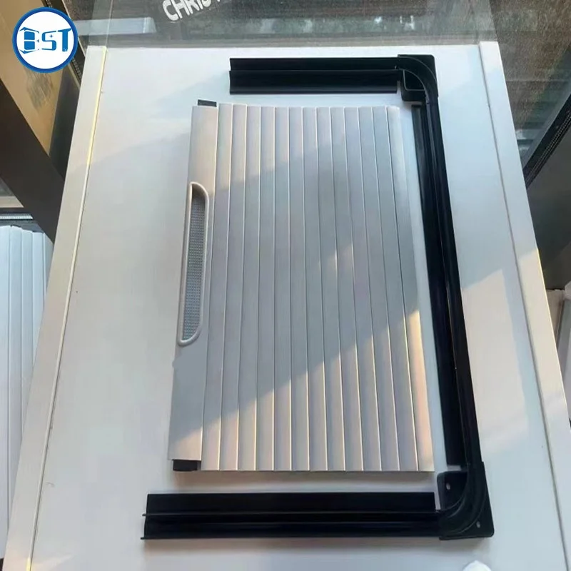 Furniture Plastic roller shutter slat for kitchen pvc abs vertical caravan tambour door for RV