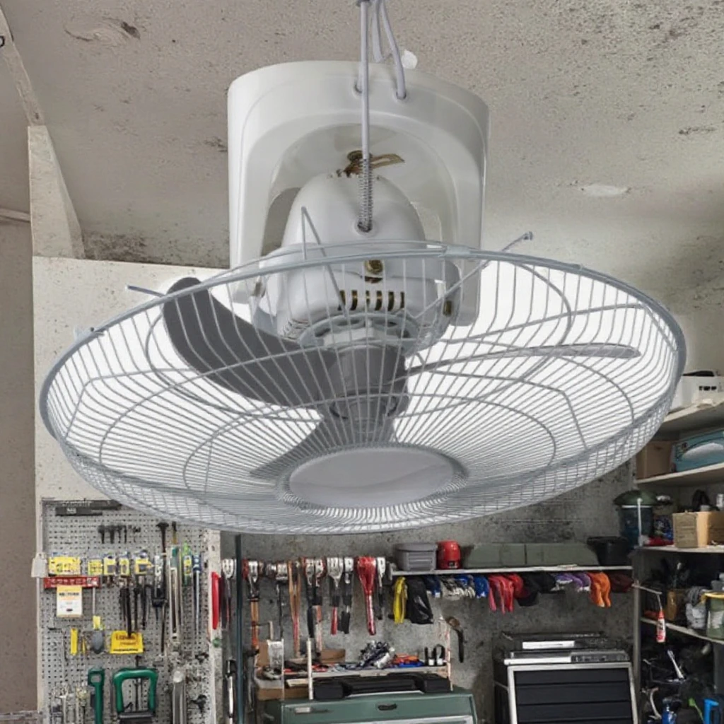 Factory Direct 18-Inch Industrial Roof Fan with Metal Mesh Cover Portable Household Electric Fan