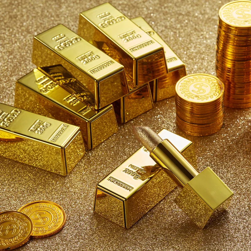 Private Label Luxury 6 Colors Gold Tube Vegan velvet Matte Waterproof Long Lasting Lipstick