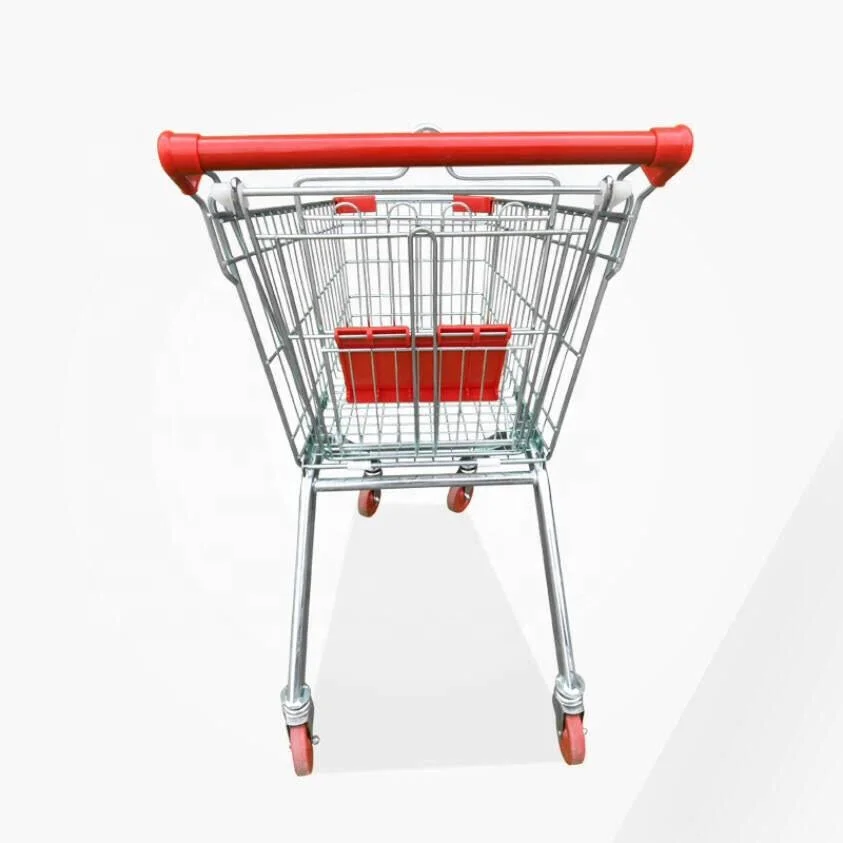 
Factory direct sale New design metallic carts supermarket trolleys with four wheels 