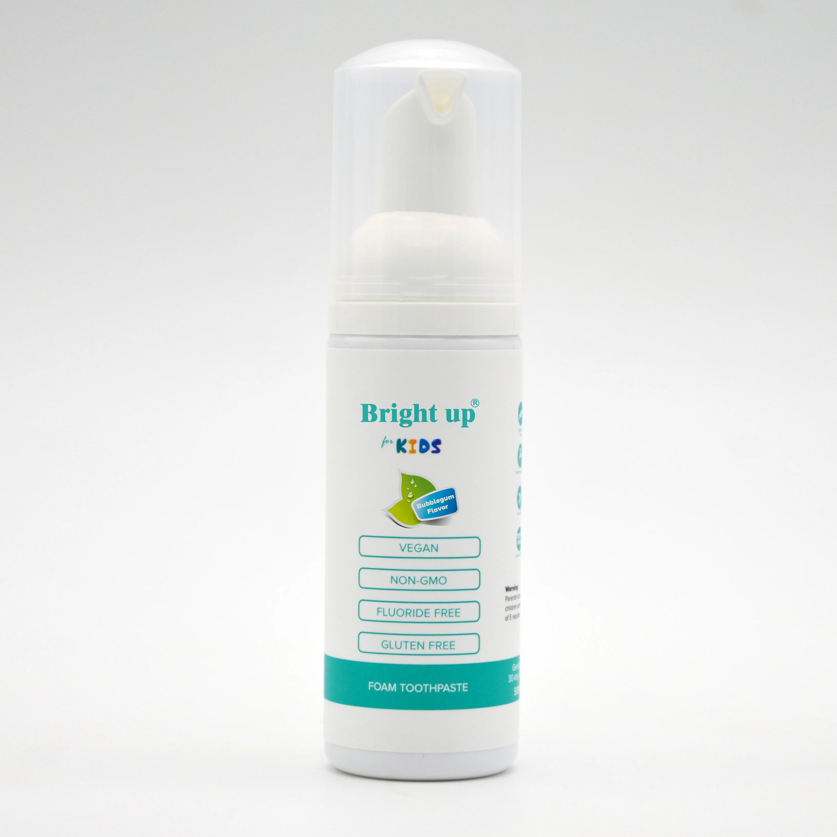 hot sale tooth care mousse liquid strawberry flavor fluoride free elephant kids bunny teeth whitening toothpaste oem