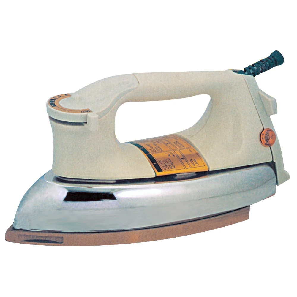 Hot Sale 1000w Golden Soleplate National Automatic Electric Iron Dry Iron