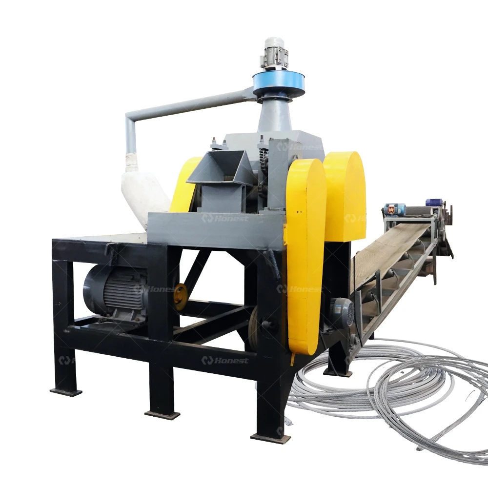 Aluminium Steel Wire Cutting Shredding Machine Aluminum Conductor Steel Reinforced Separator Recycling Machine