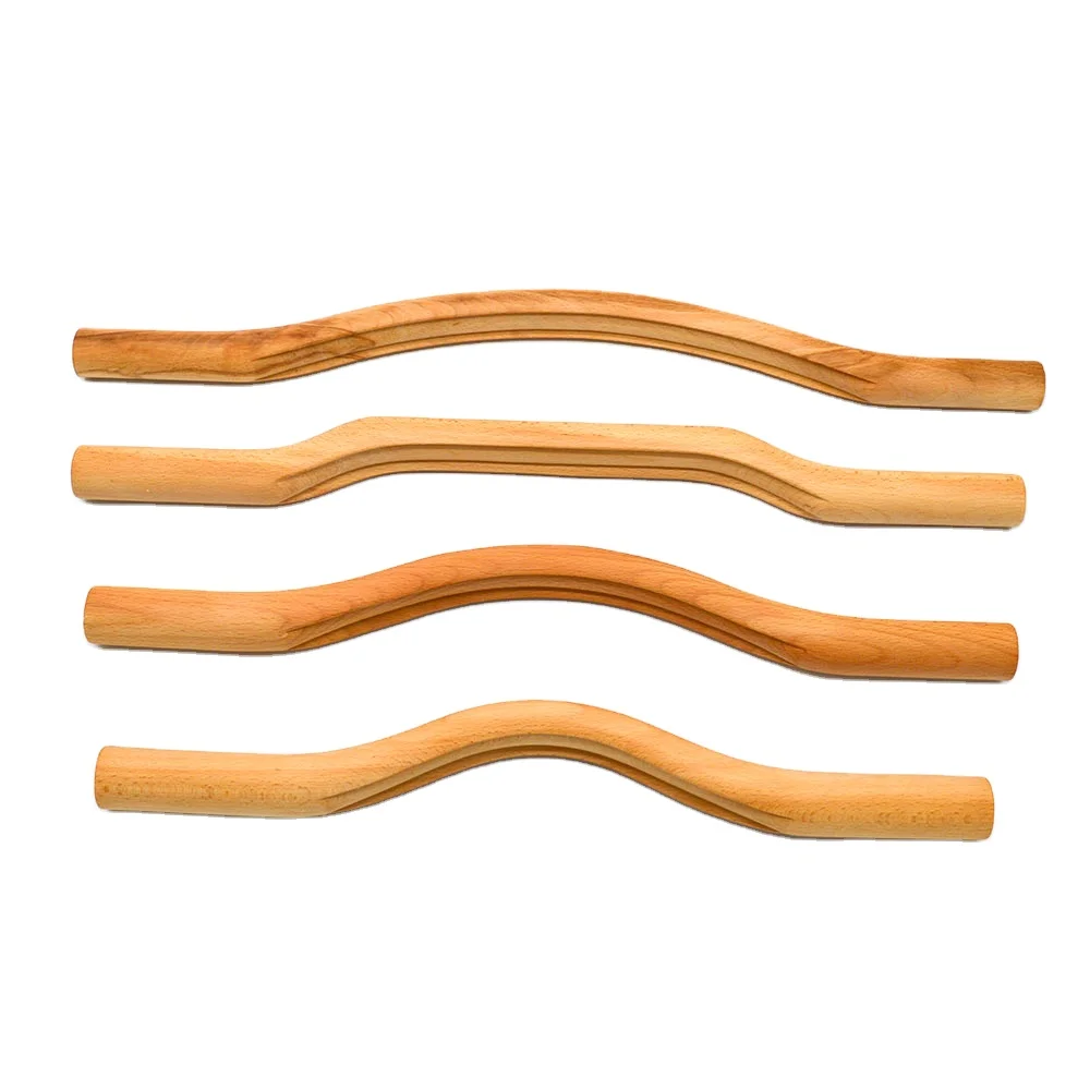 Full Body Theray Wood Gua Sha Massage Tools Set 4 in 1 Massage Stick Guasha  Deep Scraping Theray Tool For Body Muscle Massage