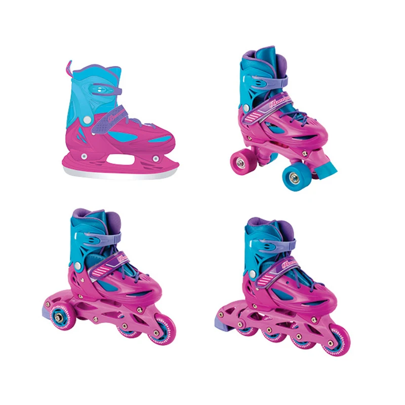 Flexible Adjustable Cheap Easy to Replace Accessories 4 in 1 Durable MultiFunctional Mesh for Kids Inline Roller Ice Skate Shoes