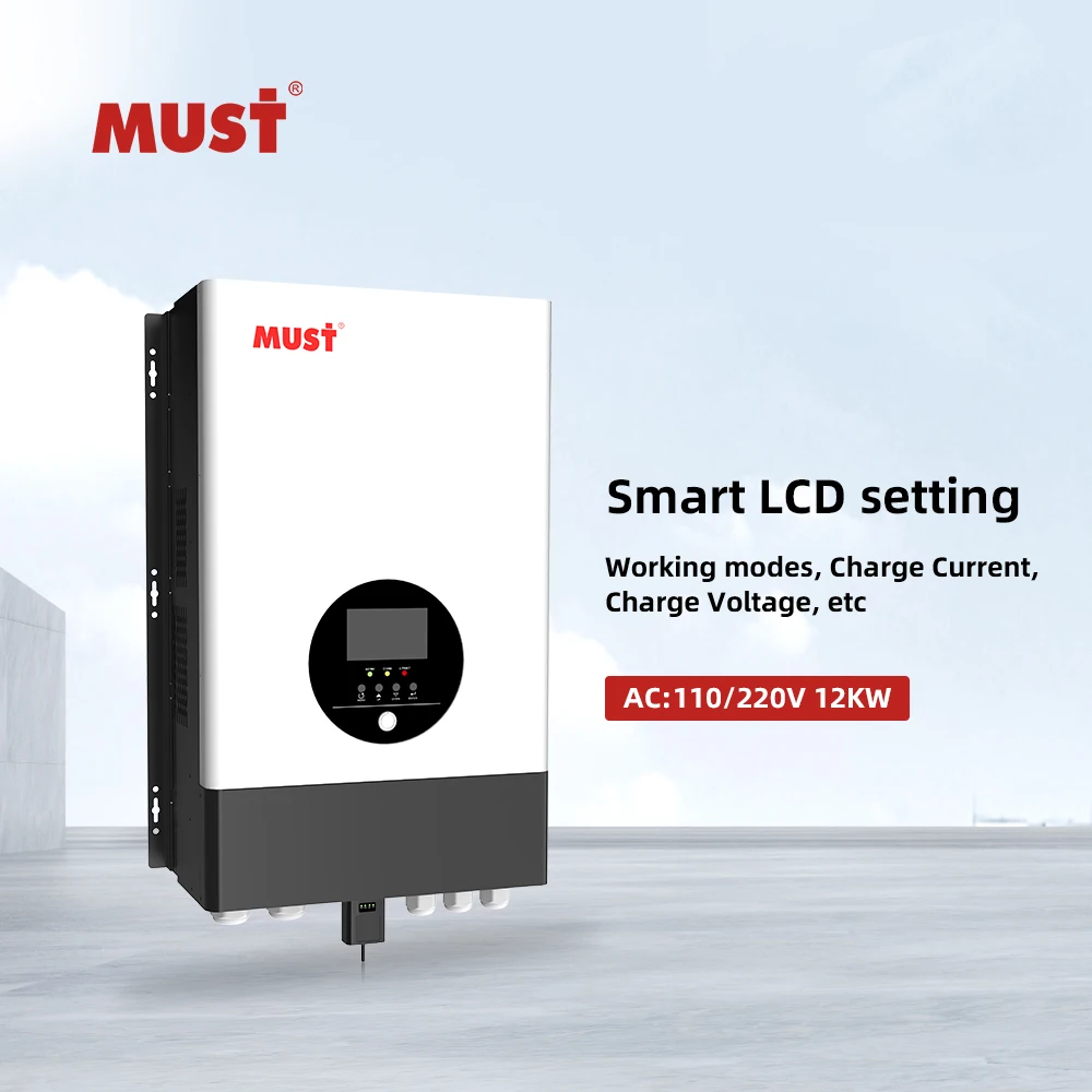 Must PV3900 TLV 10KW 12KW IP65 Low Frequency Generator off Grid Inverter 8kw Hybrid Power System
