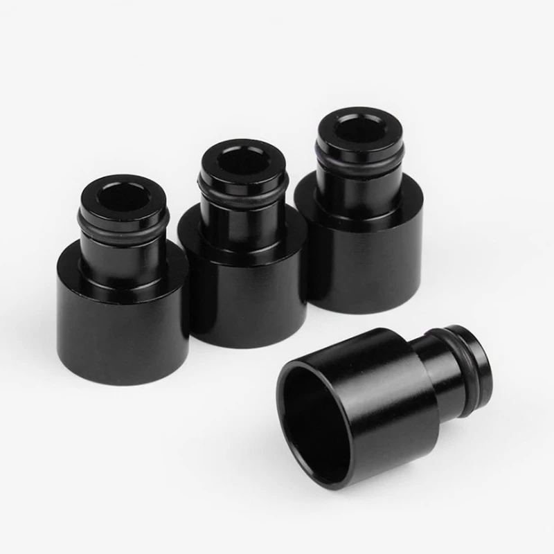 Car Aluminum fuel injector nozzle adapter black anode 4pcs for B/D series engine fuel spray nozzle