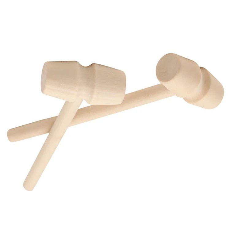 
High sales natural material kids wooden mallet for leather craft 