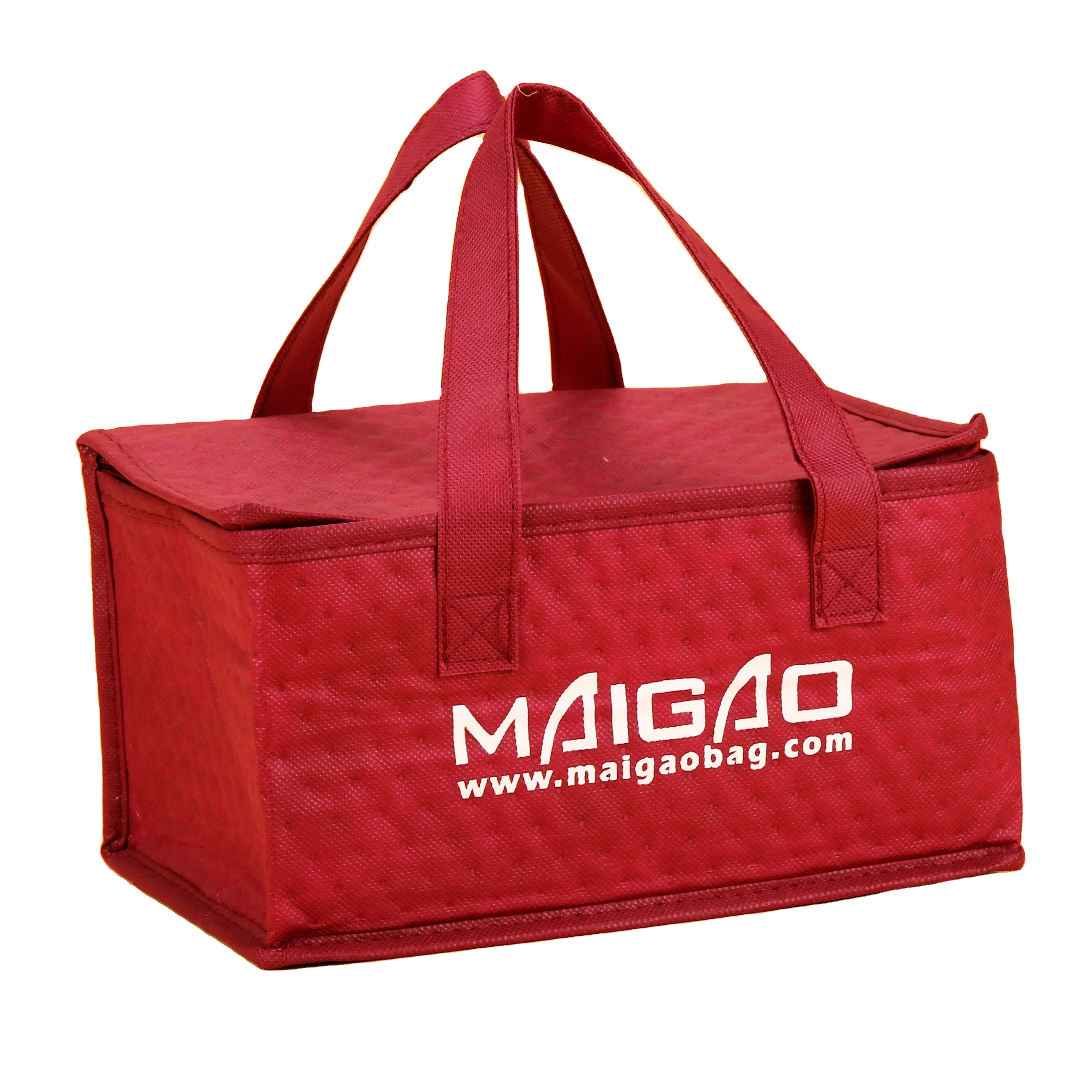 Custom Non-woven Thermal Large Ice Cooler Pp Non Woven Soft Lunch Picnic Foldable Cooler Bags Bag/ Insulated Aluminium Foil Food