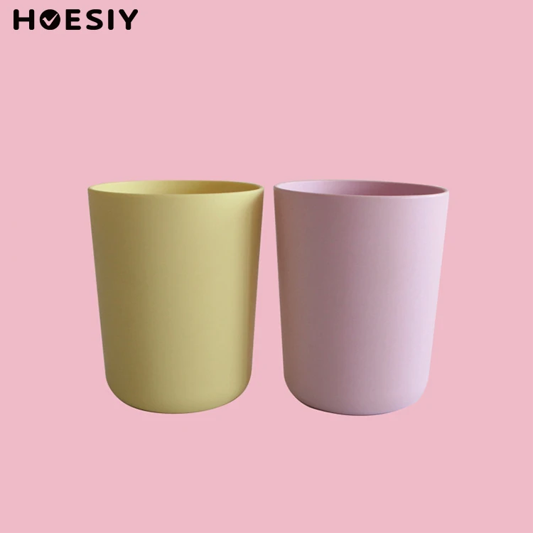 Reusable Baby Kids Toddler Durable Bright Water Drinking Ceramic Cup PLA BPA Free Eco Friendly Tea Cups Dishwasher Safe Cup