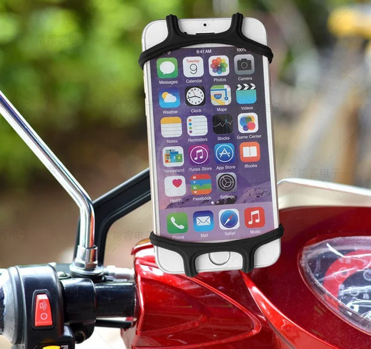 Universal 360 Rotation Universal 360 Rotation Bike Accessories Anti-Drop Smart Bike Phone Holder Silicone Strap For Riding Sport