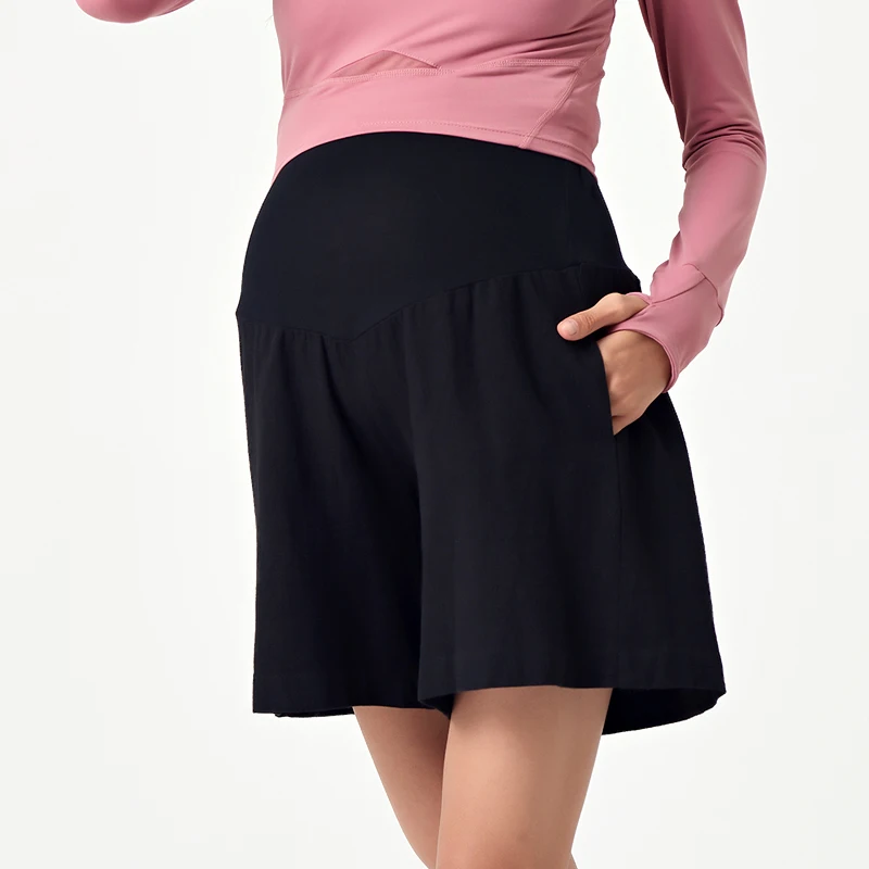 Summer Big Size Maternity Shorts Women Pregnant Sport Yoga Wear