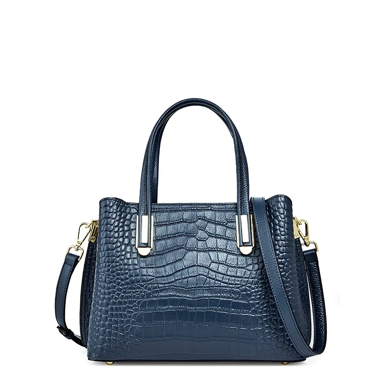 Factory Wholesale New Crocodile Pattern Leather Ladies Handbag Large Capacity Ladies Handbag