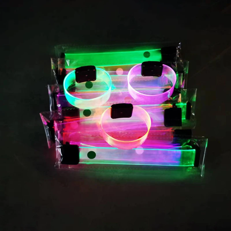 custom led lighting bracelet with magnetic led party bracelet wristband for event and concert