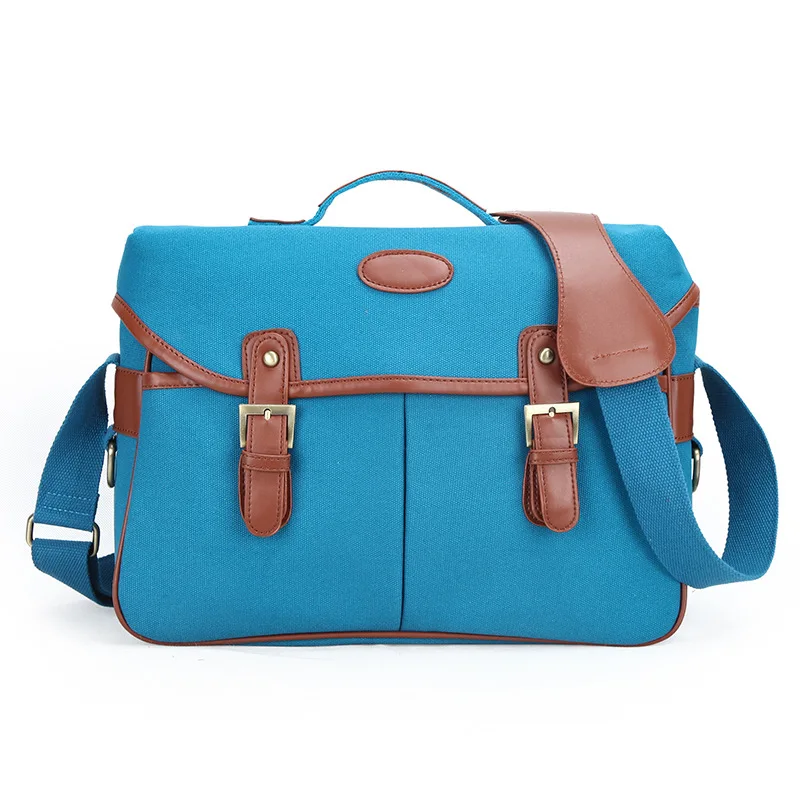 custom large vintage slr dslr camera sling bag waterproof canvas canon camera messenger bag