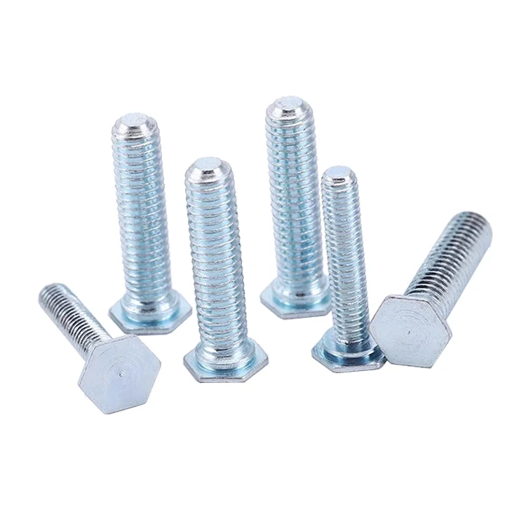 Supplied carbon steel galvanized hexagon riveting screws NFH-M4-L standard parts hexagon riveting screws for open 4.8