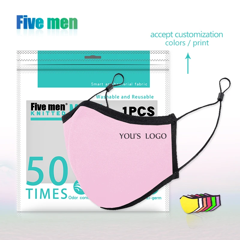 Five men fashion party facemask 100% cotton face mask custom suppliers
