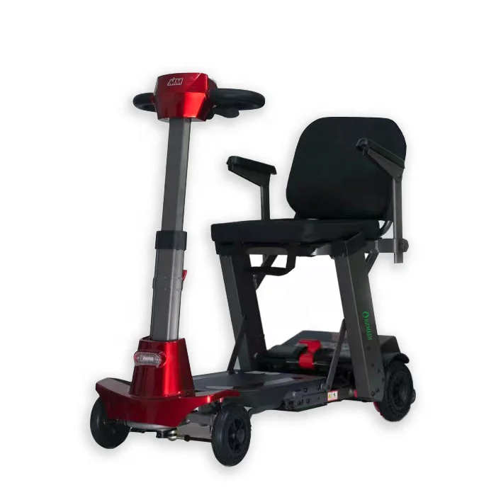 2023 High-end Elderly Disabled Remote-controlled Compact Lighting Folding  Electric Scooter Intelligent Scooter Wheelchair
