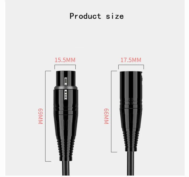 Factory direct microphone XLR balance line microphone line XLR male to female connector cannon cable