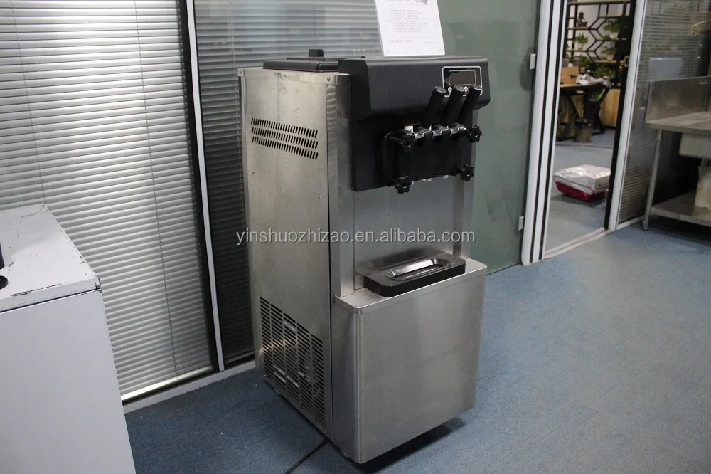 28-36L/H BQL-Y3000 2 compressor stainless steel Three flavor soft serve ice cream making machine factory price