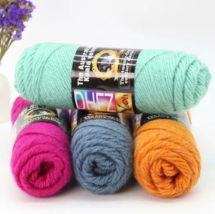 Hand Knitting Crochet Warm Yarns 100g Ball Koala Wool Yarn Alpaca Acrylic Blend Needle Thread