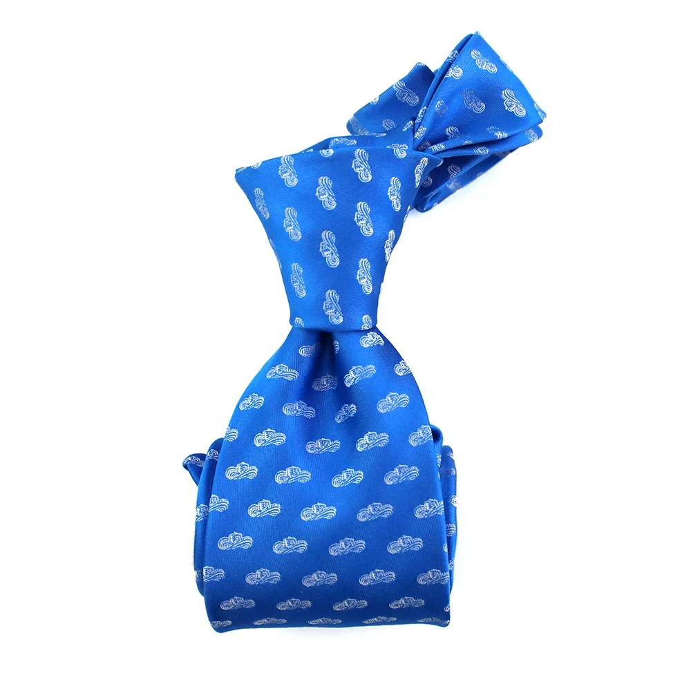 Create Your Own Motorbike Design Handmade 100% Silk Custom Woven Blue White Motorcycle Elegant Ties Two Tone Mens Neckties