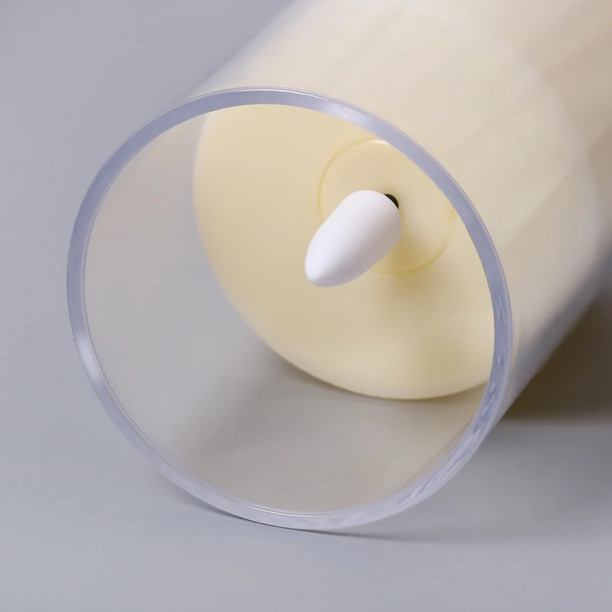 Clear Tube Remote Control Candles Light Flameless Battery Operated Led Plastic Pillar Candle For Home Birthday Party Decor