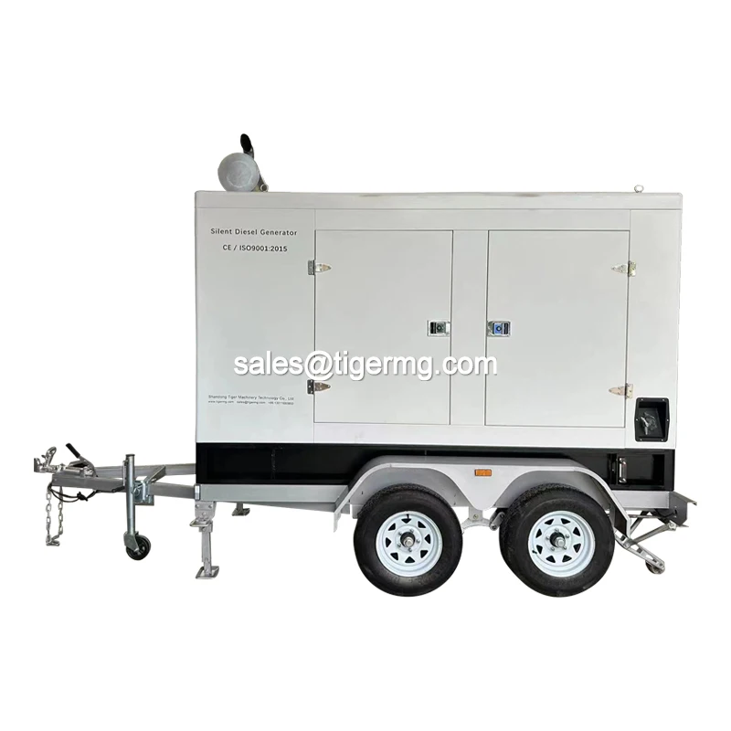 120km/h high speed mobile silent type diesel generator with trailer prices