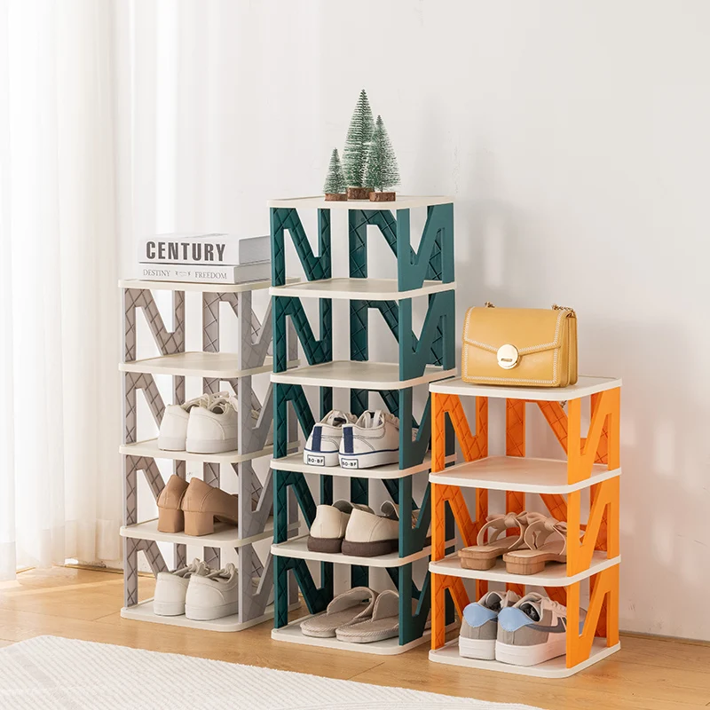 Modern Living Room Furniture Plastic Shoe Shelf Multi Layer Shoes Organizer Standing Shoes Rack