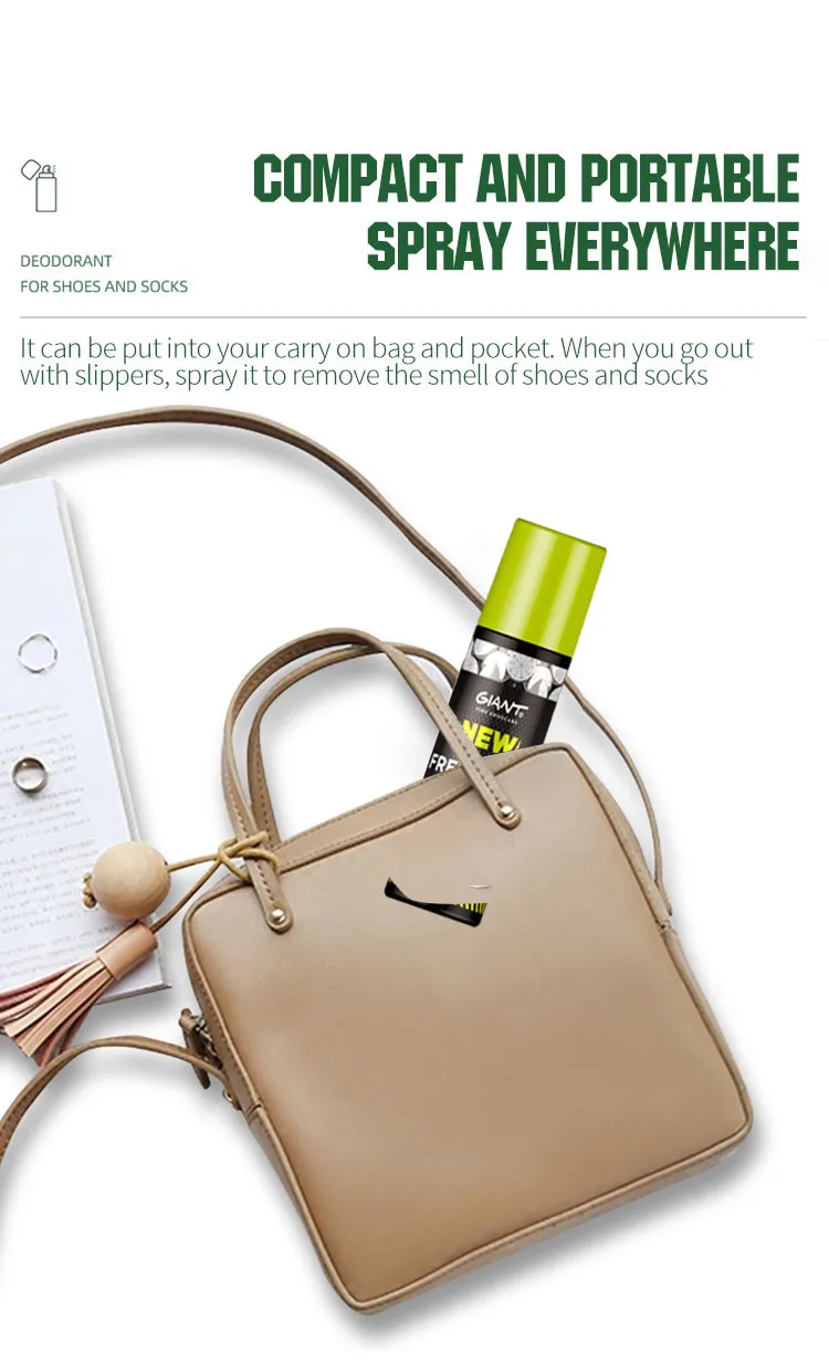 Natural  formula Deodorant for Shoes, shoe cleaner Spray Smell Remover Air Freshener Sneaker Deodorizer Shoe Odor Spray