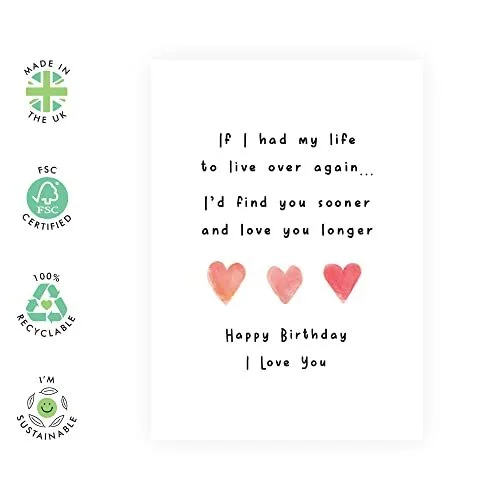 Full Love Birthday Card Funny Creativity Valentines Day Gift Cards