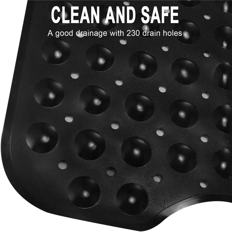 Amazon Hot Selling Non-Slip and Extra Large Machine Washable Bath Tub Shower Bathroom Mat with Suction Cups