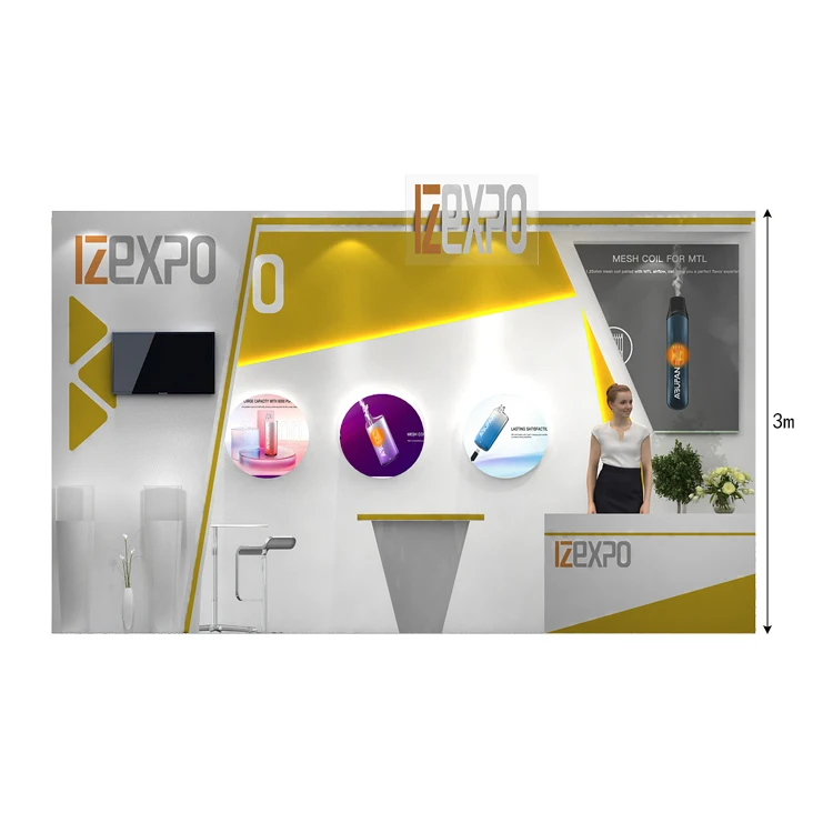 Модный выставочный стенд Zizexpo 30 минут 5x6 м