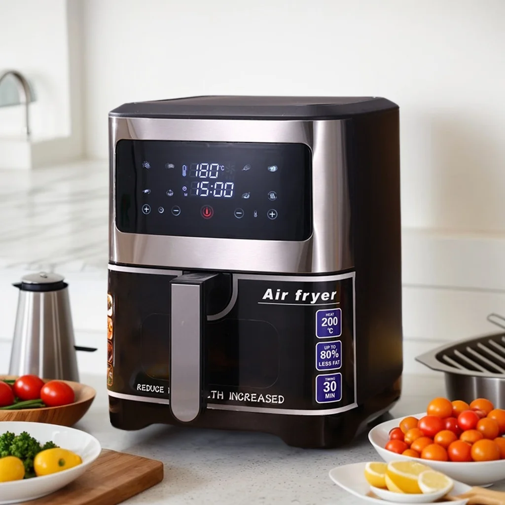 Nirva  ZX08 New 6.5L Fashion Electric Oven Air Fryer Electric Digital Air Fryer Oven Smart Kitchen Appliances Oil Free Fryer