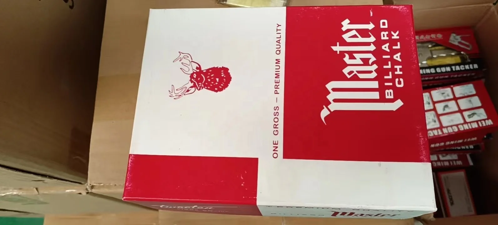 Premium Quality Billiard Pool Snooker Cue Stick Chalk 144pcs a box