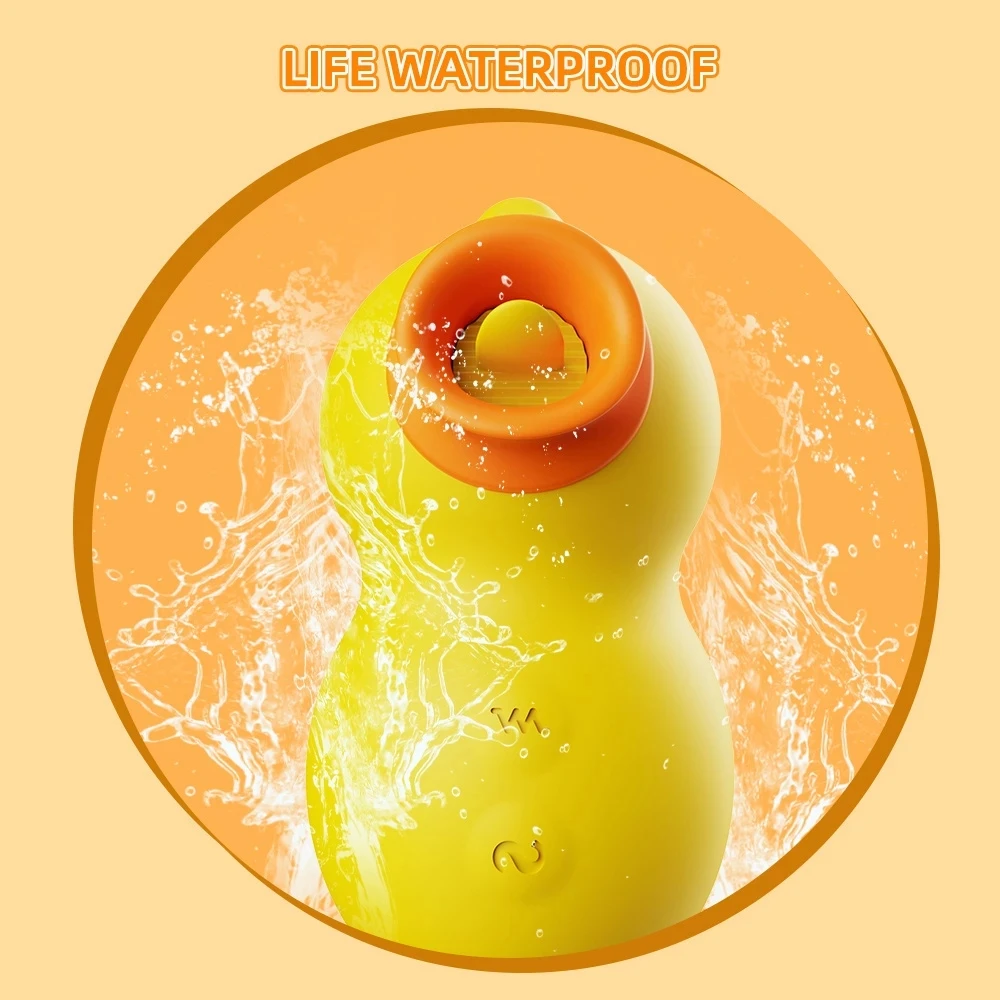 Cute Duck Rechargeable Sucking Vibrator Sex Vibrate Vagina Nipple Clitoris Stimulator Massager Sex Toy For Woman