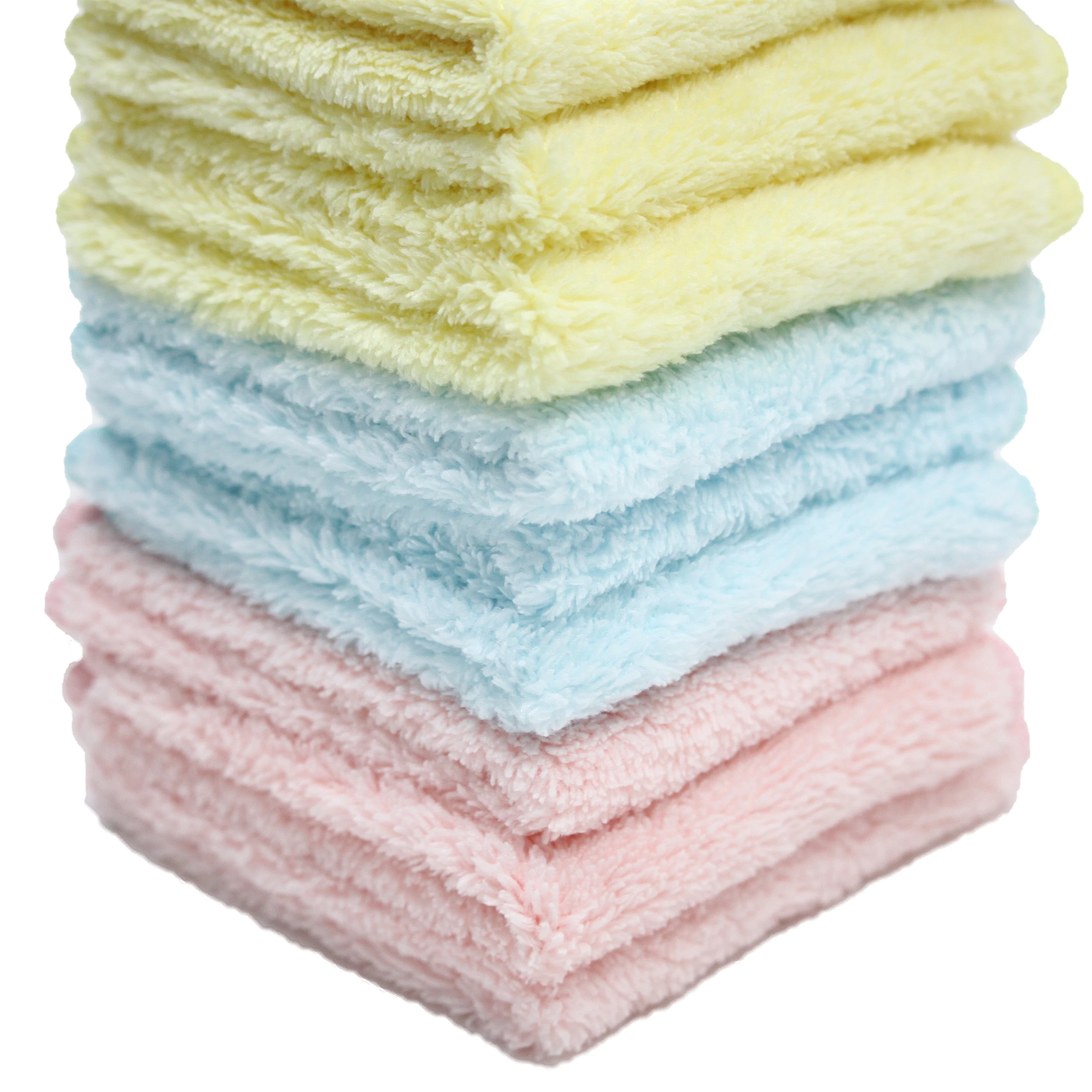 Disposable plain baby soft and comfort microfiber face and hand towels for girls and boys