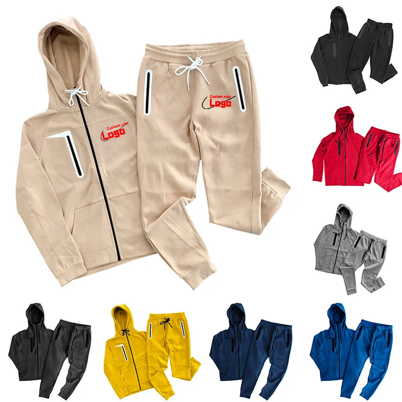 Custom Training Sweatsuits Blank Two Piece Sportswear Tracksuit Clothes Nikeeliedly Sports Gay Men Jogger Track Suits Outfit Set