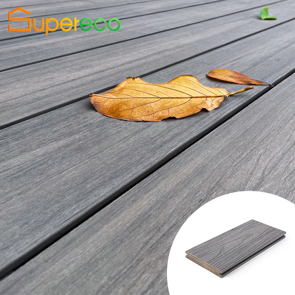 High Quality WPC Decking Waterproof Wood Design Outdoor Floor  & Exterior Teak & Plastic Material