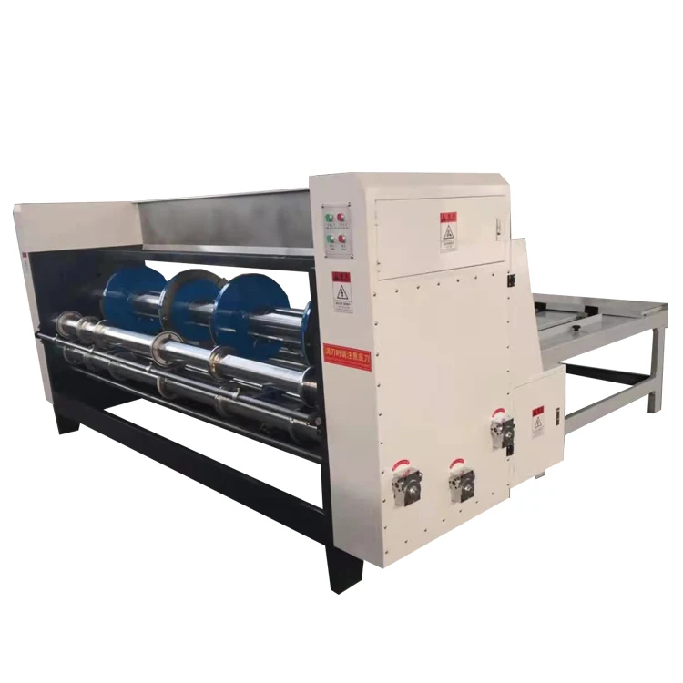 rs4 mini cardboard box rotary slotter machine carton slotting creasing semi automatic