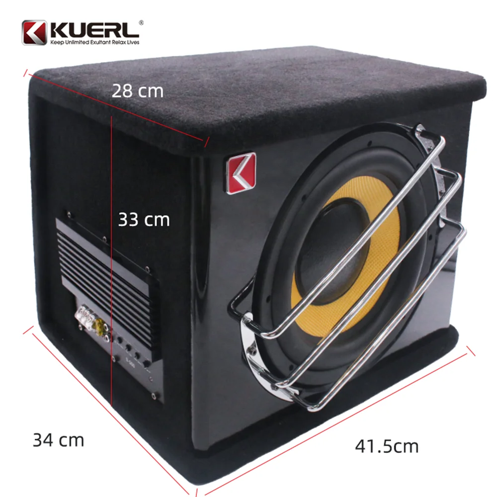 Factory wholesale high power amplifier car audio subwoofer 12V active car subwoofer 10 inch
