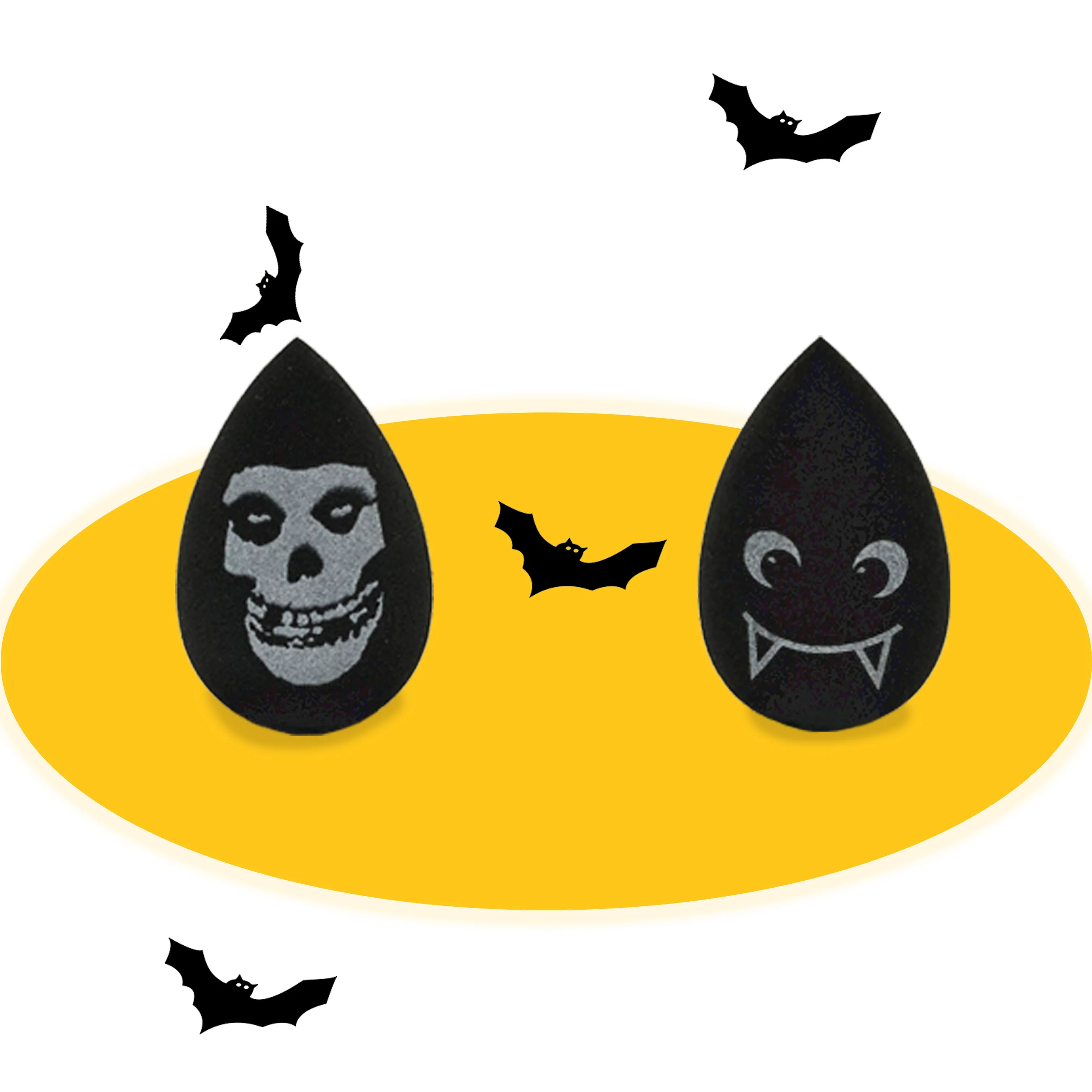 Hot Selling Beauty Makeup Shadow Shape Sponges Makeup Sponges Customize Cute Cosmetics Non Latex Halloween Makeup Sponge