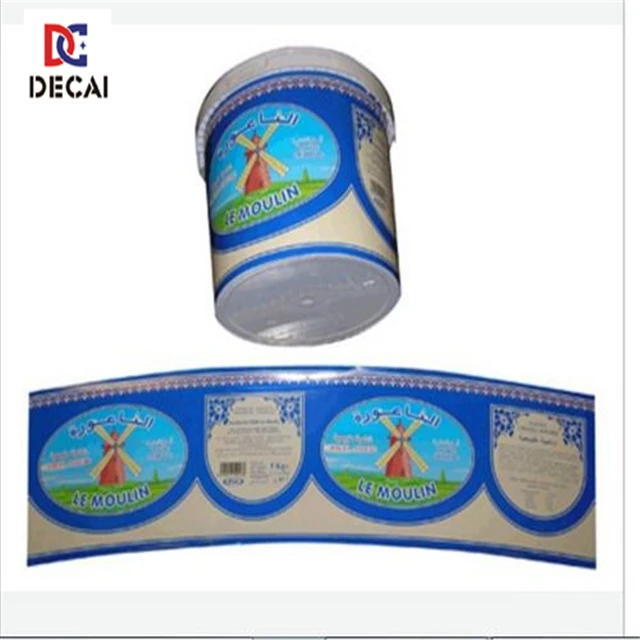 China factory IML label in packaging label used for paint buckets