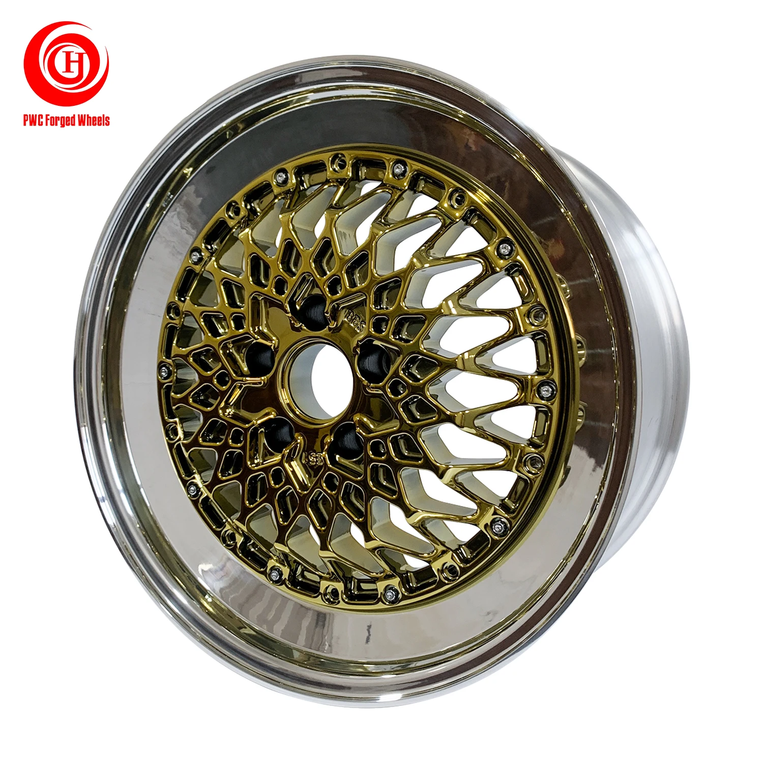 PWC Customized 19 Inch Wheels Rim 6061 T6 3 Piece Forged Wheel for bbs