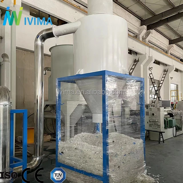 Ivima 300-2000kg per hour waste plastic PP PE film bags recycling machine washing line with factory price for sale